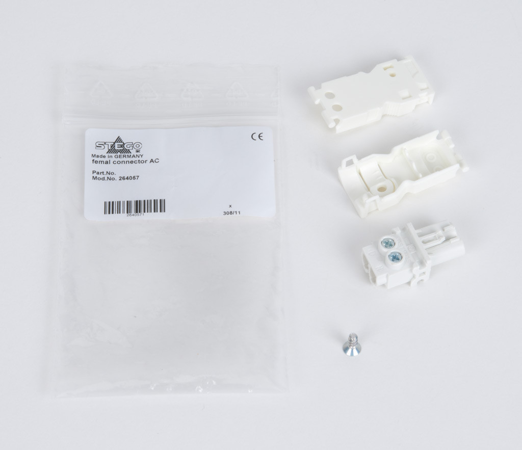 Stego 264057 : LED 025 Connector, AC, Female for LED 025