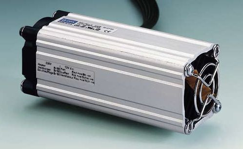 FGC1026.2R : DIN Rail Enclosure Fan Heater PTC 60 Watt, 24V ACDC