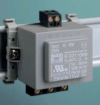 FGT314 : 24V DIN Rail Transformer for Fan on FGC Heater, 115/230VAC Input