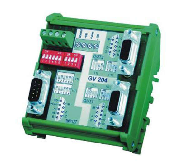 GV204: Incremental Encoder Splitter & Level Converter, TTL & HTL
