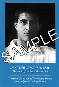 Saint Pier Giorgio Frassati Holy Card: Man of the Eight Beatitudes 