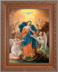 Our Lady Untier of Knots - 8.25" x 10.25" Ornate Wood Frame