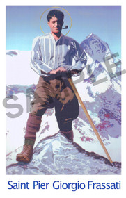 Saint Pier Giorgio Frassati Canonization Card 3.5" x 5.5"