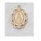 Small fancy edged Miraculous Medal with an 18 inch chain