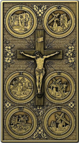 Pocket Stations of the Cross (Brass)