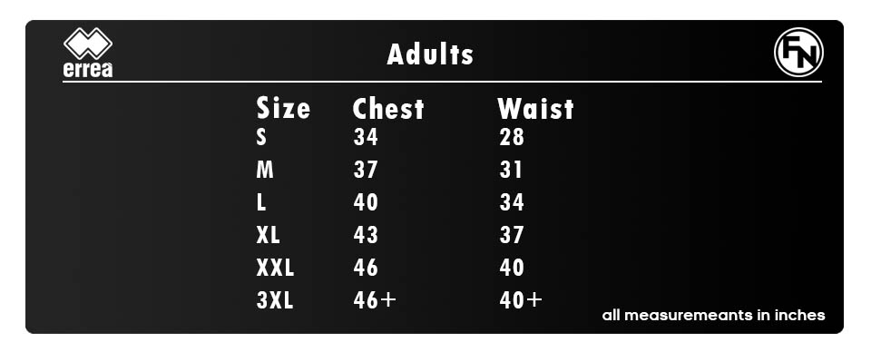 adidas football kit size guide