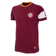 Copa A.S Roma Capitano T-Shirt - Maroon/Gold - Men's Retro Football Shirts - 6720