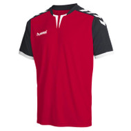 Football Shirts - Hummel Core Short Sleeve Jersey - True Red/Black