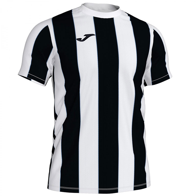black and white striped football shirt