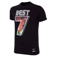 Football Fashion - George Best Miss World T-Shirt - Black - COPA 6774