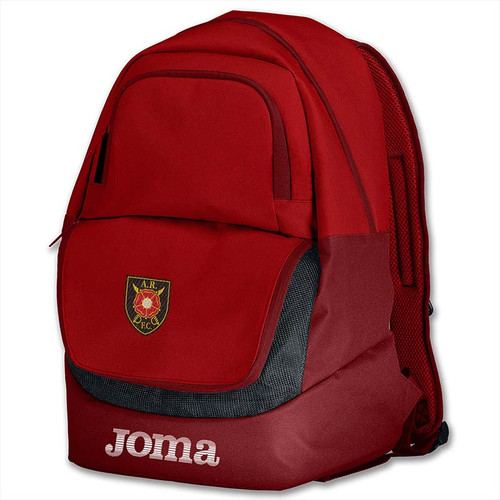 Albion Rovers Accessories - Official Club Backpack - Red/White - Joma