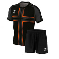 Football Kits - Errea Parma 3.0 & New Skin Kit Set - Black/Orange Fluo - Teamwear