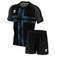 Football Kits - Errea Parma 3.0 & New Skin Kit Set - Black/Cyan - Teamwear