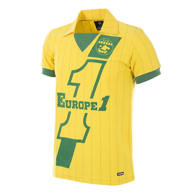 Fc Nantes Retro Home Shirt 1982 83 Copa