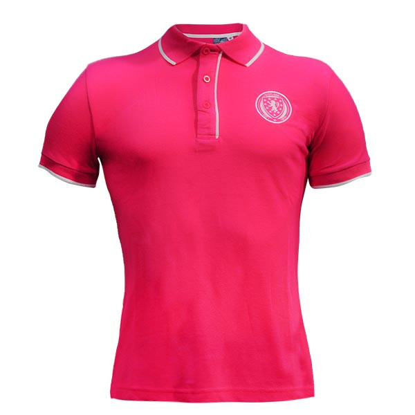 Ladies pink store polo shirt