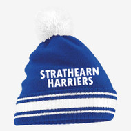Strathearn Harriers Stripe Pom Beanie Hat