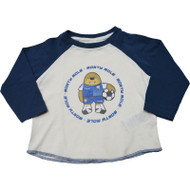 Monty Mole Baby Long Sleeve Baseball T-Shirt
