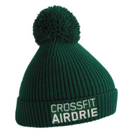 CrossFit Airdrie Bobble Beanie (Bottle Green)
