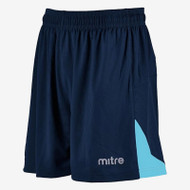 mitre Prism Kids Football Shorts - Navy/Sky Blue (Clearance)