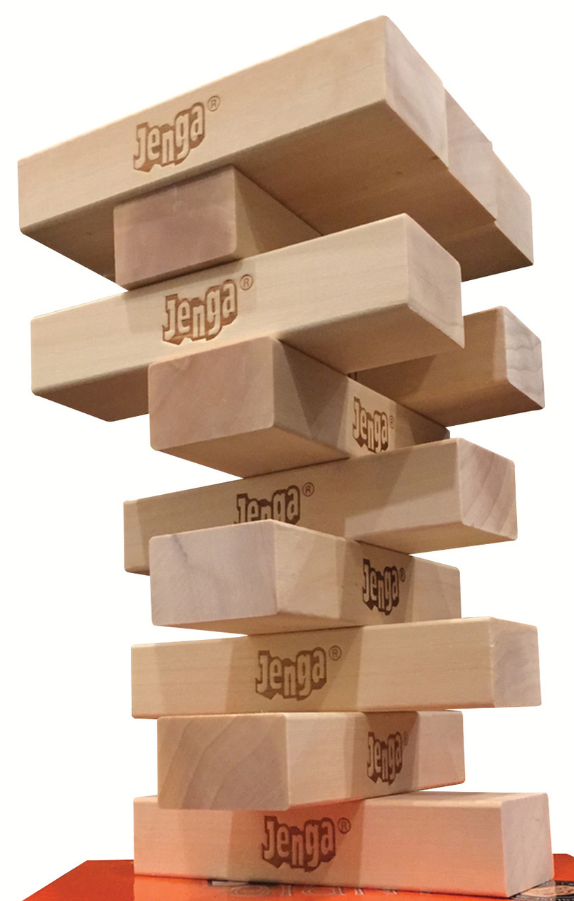 Jenga® GIANT™ JS7 Hardwood Game (can stack 5'+)