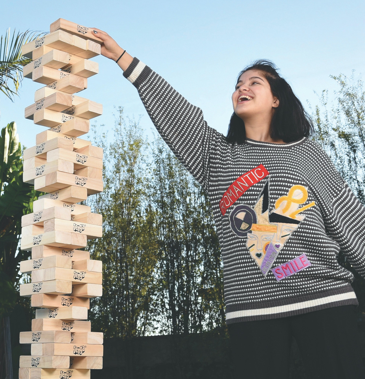 Jenga Giant JS7 硬材ゲームジェンガ(5ft以上まで積み重ねる) 数量限定