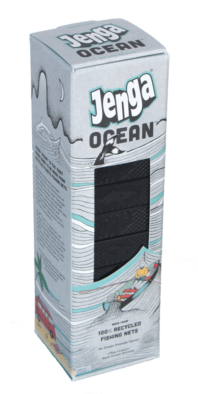 Jenga® Ocean™ Game - Bureo Version (100% Recycled Fishing Nets)