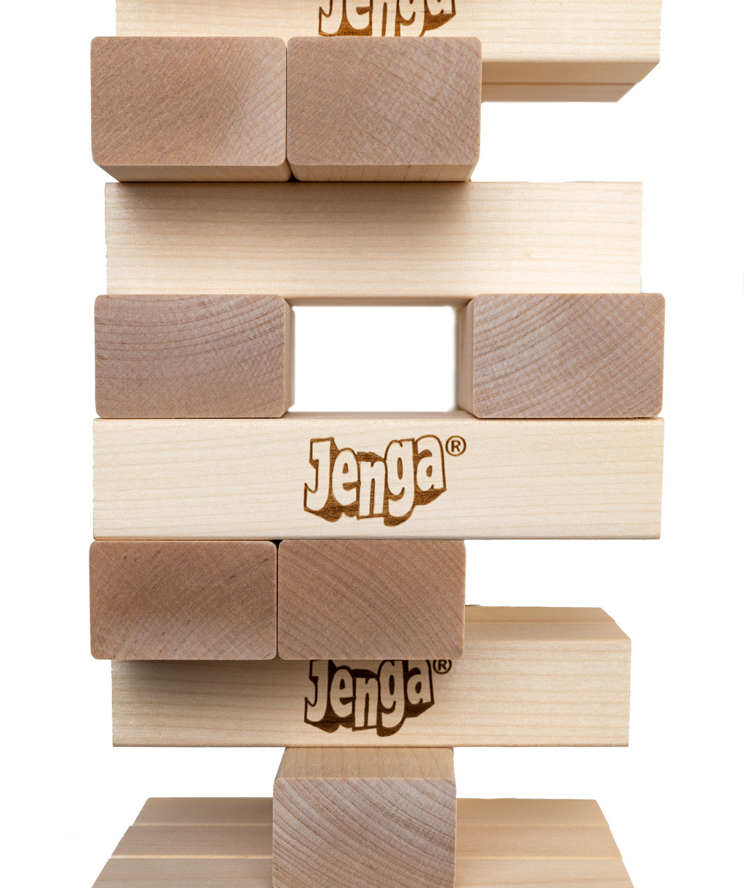 Classic Jenga Game with Genuine Hardwood Blocks, Jenga Brand