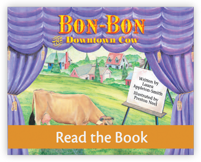 Bon-Bon the Downtown Cow full decodable book preview