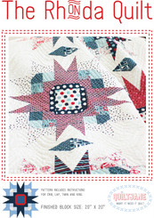 The Rhonda Quilt pattern has 4 sizes - crib, lap, twin and king.