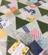 Templates are included in the pattern but the EZ Quilting Tr-Rec tool makes cutting and sewing the triangles in a square a breeze.