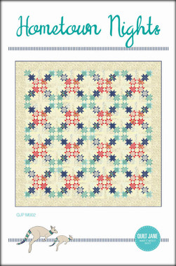 Home Town Nights

Finished Quilt Size 72 ½” x 72 ½”

Finished Block Size 8” x 8”



Hometown nights is an easy, lap size quilt. A Perfect scrap busting project. 

Requirements

Aqua star: ¼ yard each of 4 different aqua fat quarters.

Navy star: ¼ yard each of 5 different navy fat quarters.

Red star: ¼ yard each of 4 different red fat quarters.

Background: 4 yards of low volume or light prints. 

Border / Background: 2 ½ yards.

Backing: 4 ½ yards

Binding: ¾ yards

Batting: 79” x 79”
