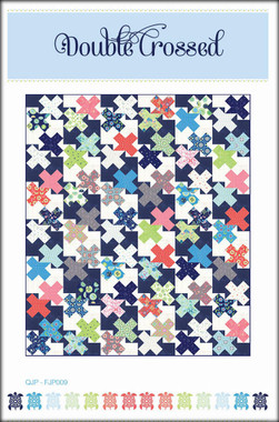 Double Crossed

Finished block size: 12” x 12”

Finished quilt size:72 ½” x 84 ½”

 

Create a twin sized quilt of interlocking crosses using 2 layer cakes and your favourite solids. 

 

Requirements

2  -  Layer Cakes

Background fabric 1: Dark Solid 2 ¾ yards

Background fabric 2: Light Solid 2 ¾ yards

Binding: ¾ yard

Backing: 5 ¼ yards 

Batting: 79” x 91”