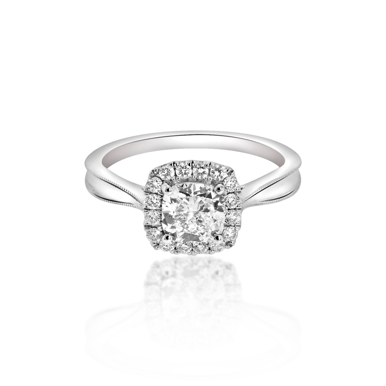 14k White Gold 1 10 Carat Marquise Diamond Engagement Ring