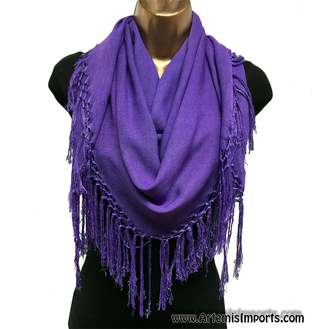 cotton fringe scarf