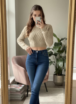 Diamond Knit Crop Top (Pack of 6)