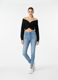 Off Shoulder Twist Front Top (Pack of 6)