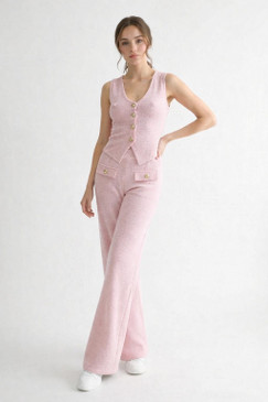 Gold Button Towel Knit Set 118 (Pack of 9)