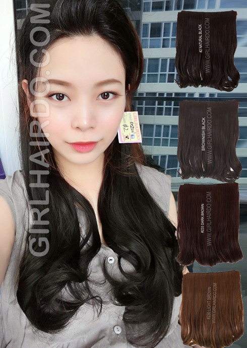 002w 50 Cm Long Hair Extensions Full Piece Girlhairdo Com