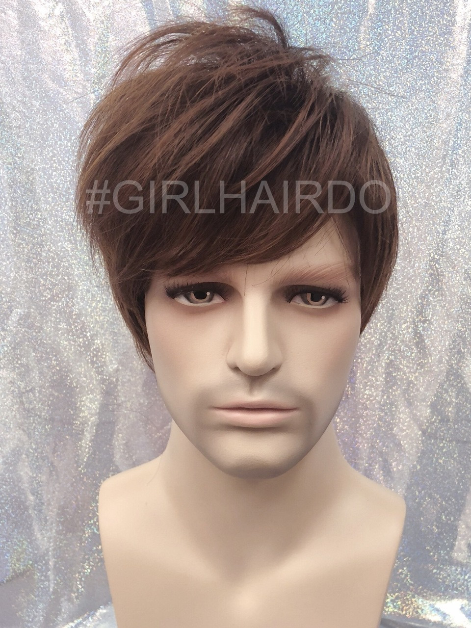 M3807 Stylable Light Brown Men Wig Girlhairdo Com Singapore Hair