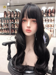 GIRLHAIRDO PREMIUM TOP COVER BLACK LONG SOFT CURLS TOP COVER (NOT A FULL WIG)