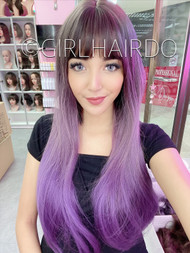 13L candy purple wig