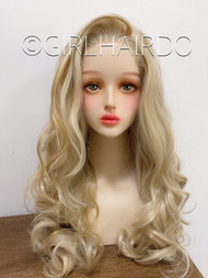 Sexy curly multi blonde lace front wig