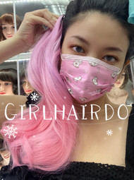 Dual Pink hair extension
