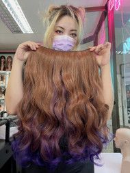 Hair extensions Goldie purple
