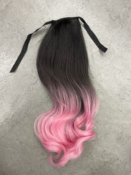 Ombré pink ponytail