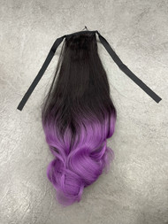 Ponytail ombré pastel purple