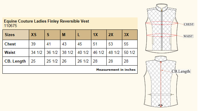 Equine Couture Finley Reversible Vest - The Lexington Horse