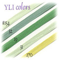 4mm Greens Silk Ribbon