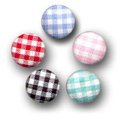 Gingham Covered Buttons from Kari Me Away