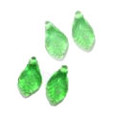 Drop Glass Leaf Beads